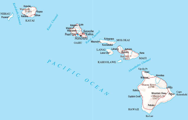 Wahiawa map